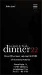 Mobile Screenshot of dinner22.se